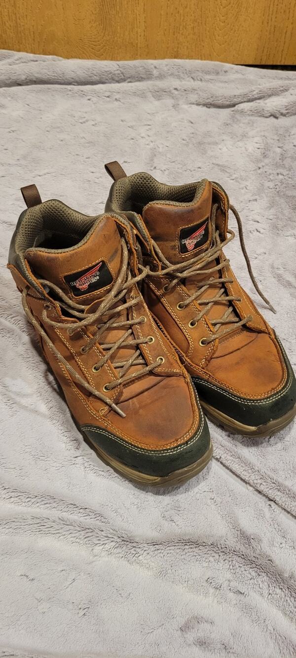Red Wing 8692 TruHiker Work Boots Mens 13 E2 Brown Leather Soft Toe EH